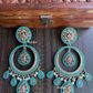 Sitara polki earrings - Sky Blue