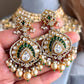 Lakshita Moisanite Bridal Choker Set - Green