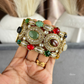 Sabya Deisgner Semi-Precious Kada (SSB003) -  Multi Colour