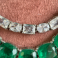 Anvi AD Doublet Layered Necklace Set - Dark Green