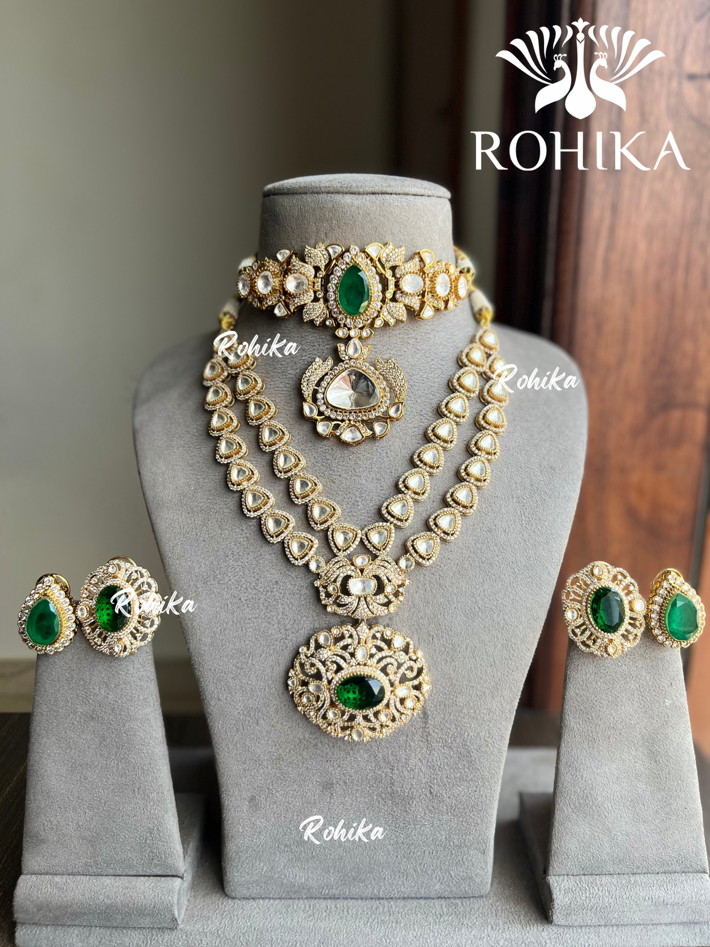 Makshi victorian combo set  - Green