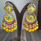 Rashmi meenakari earrings - Yellow