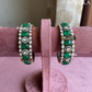 Medha moisinite kada/bangles - Green