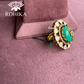 Angana polki kundan ring  (SG-010) - Mint Green