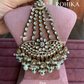 Bandini polki kundan passa /jhoomer (011) - White & green