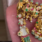 Dhriti Moisanite Heritage Necklace Combo Set - Mint Green