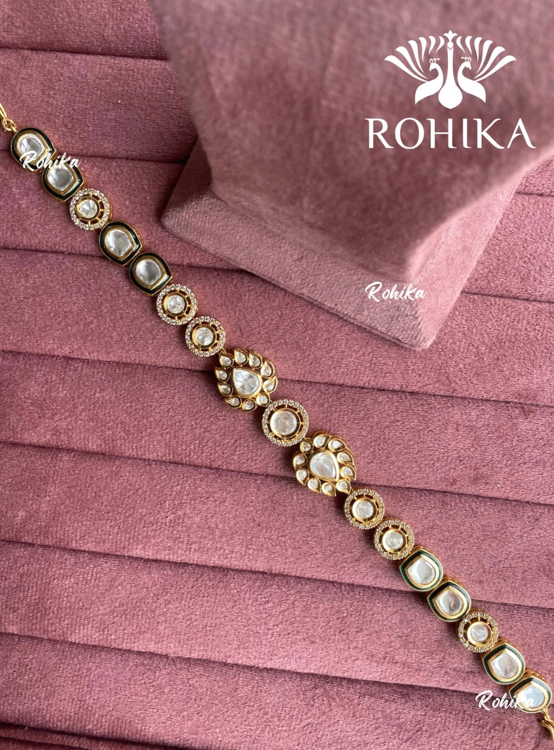 Kesha polki kundan sheeshphool (SP-004) - Golden