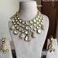 Kimaya kundan necklace set - Green