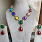 Bindia moisinite necklace set - Multi colour