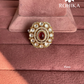 Angana polki kundan ring (SG-095) - Ruby red