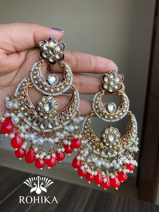 Tanu earrings - Red