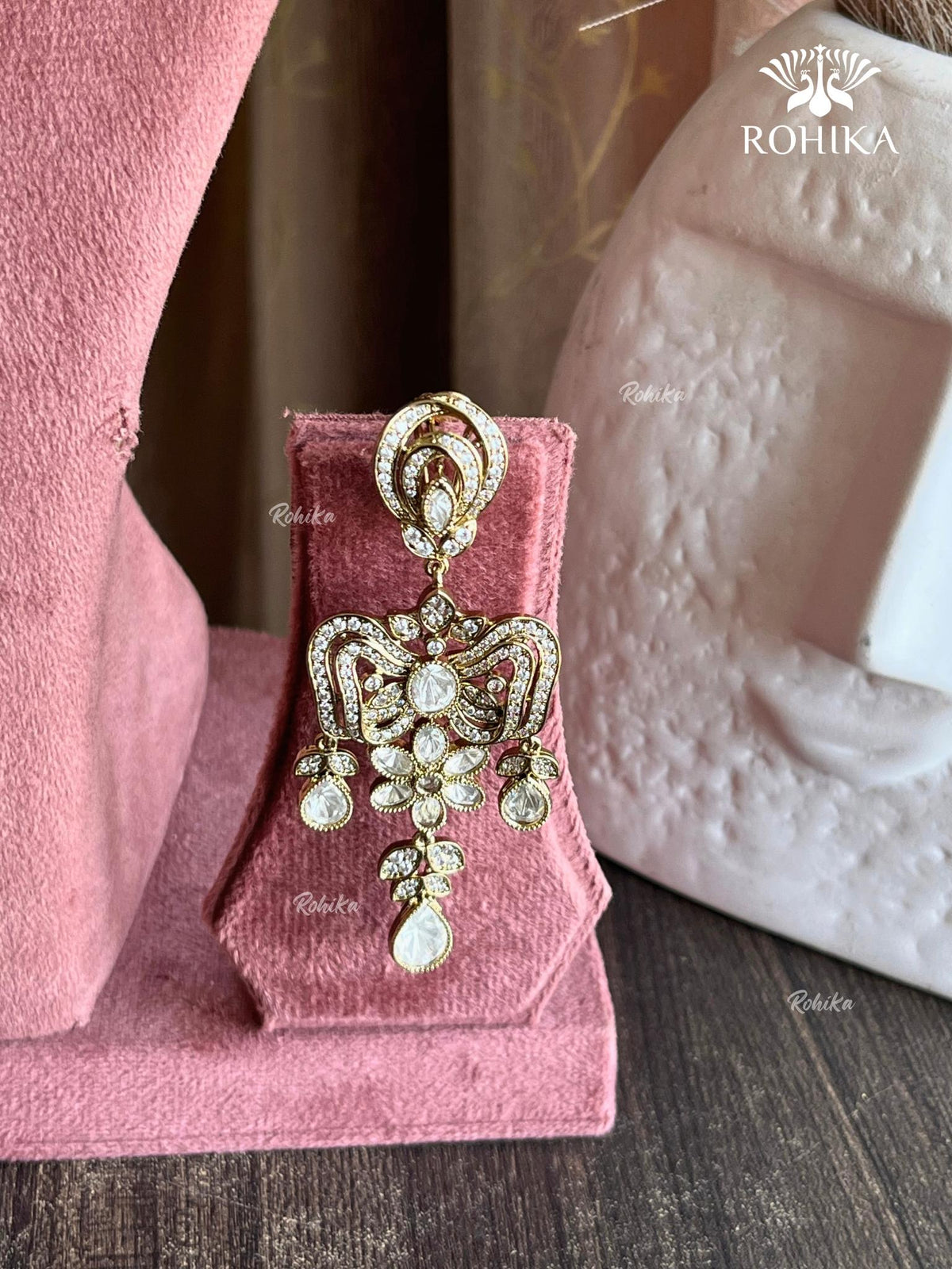 Sia Polki Kundan Designer Choker Set
