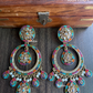 Sitara polki earrings - Multi colour