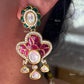 Ura Moisanite Necklace set -Ruby Red