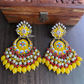 Rashmi meenakari earrings - Yellow