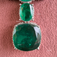 Anvi AD Doublet Layered Necklace Set - Dark Green