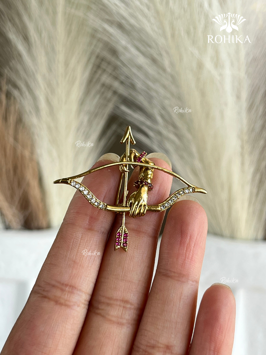 Heritage Brooch (BR-018) - Ruby Red