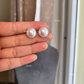 Classic Pearl Studs Earrings - White