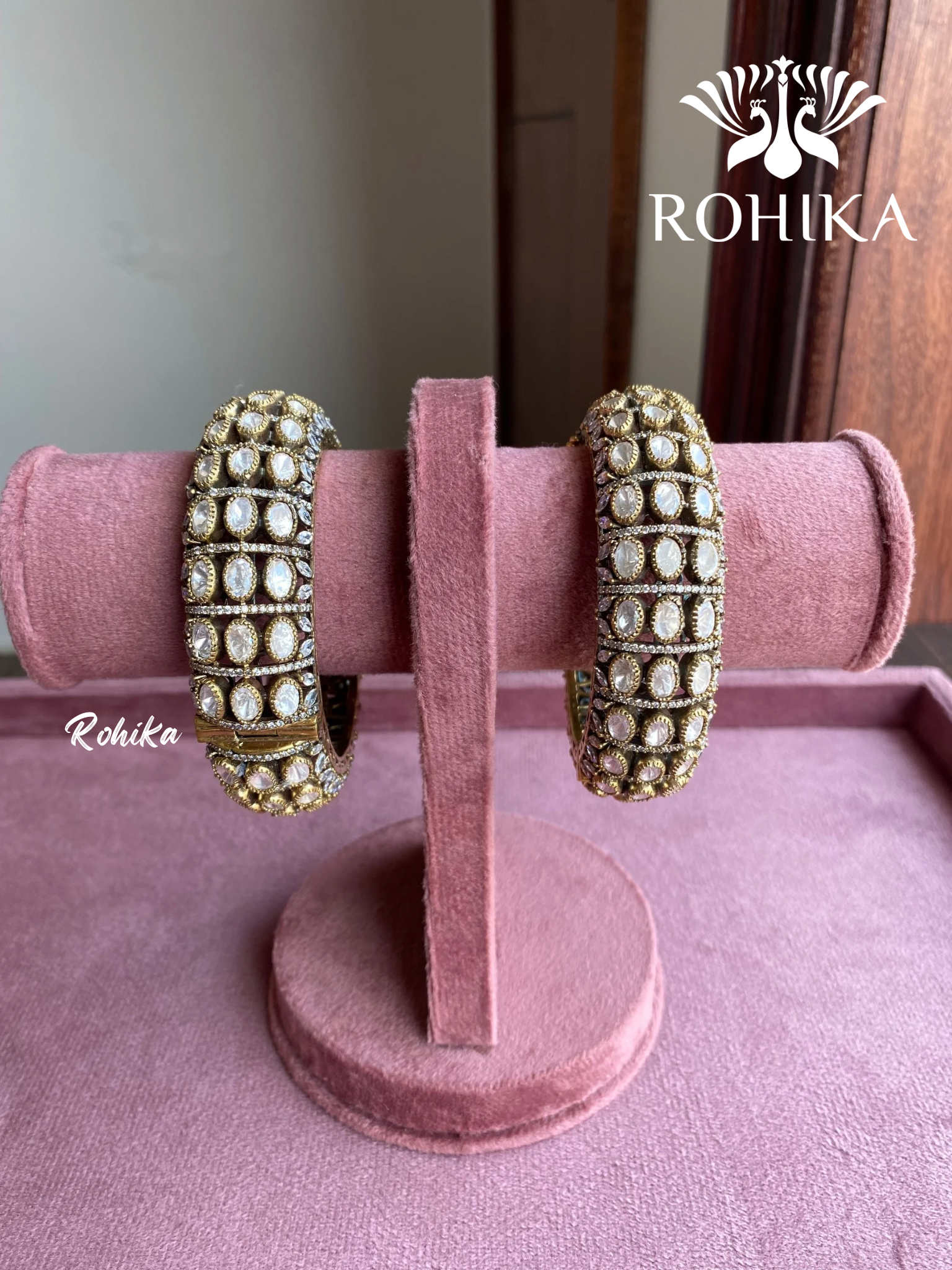 Manisha moisinite kundan kada/bangles 