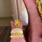 Dhriti Moisanite Heritage Necklace Combo Set - Mint Green