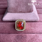 Angana polki kundan ring (SG-124) - Red