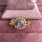 Angana polki kundan ring (SG-145) - Purple