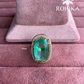 Angana polki kundan ring (SG-103) - Mint green