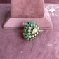 Angana polki kundan ring  (SG-047) - Dark green