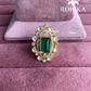 Angana polki kundan ring (SG-057) - Dark green