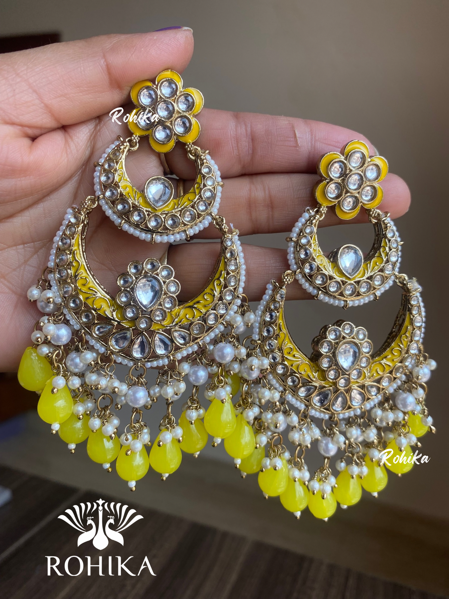 Tanu earrings - Yellow