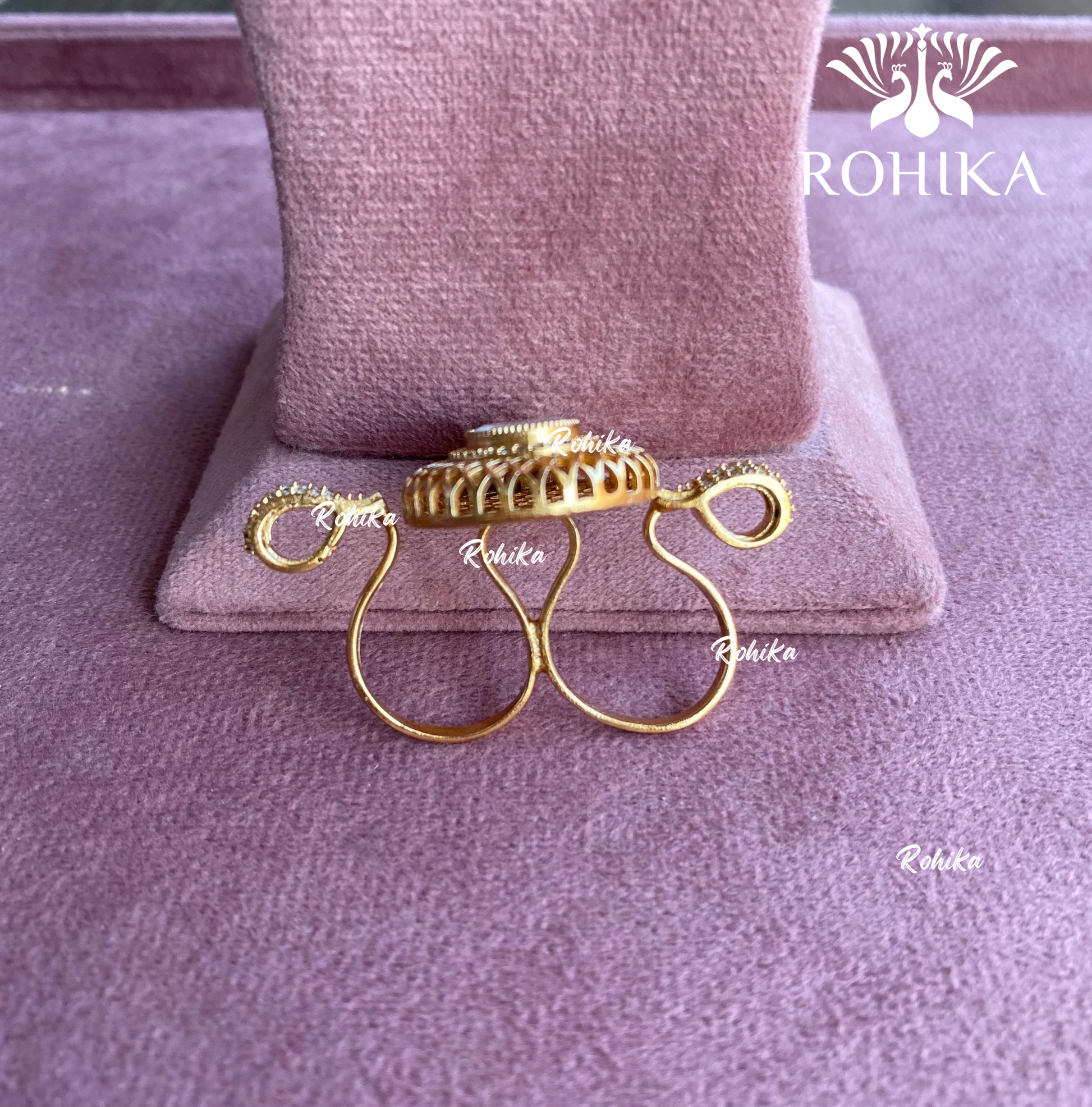 Angana polki kundan ring  (SG-037) - White