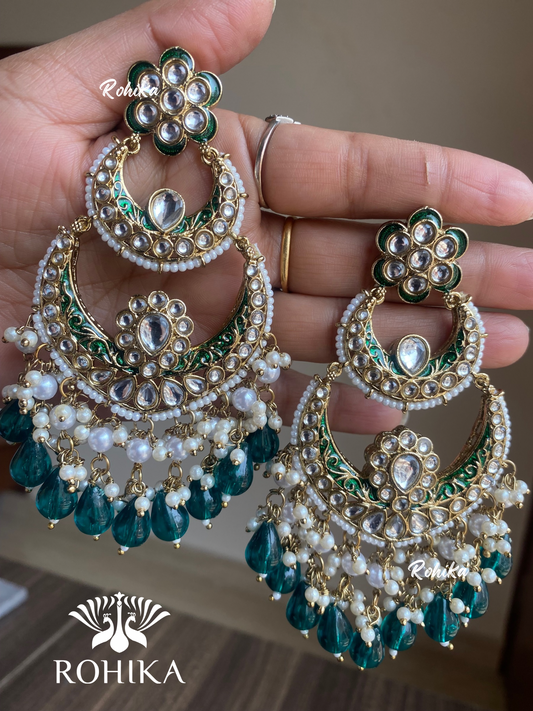 Tanu earrings - Rama green