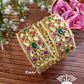 Pachhi kundan bangles - Multi  (Pkb005-M)