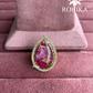 Angana polki kundan ring (SG-123) - Pink