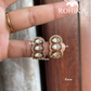 Vibha polki kundan earrings(002)- Golden