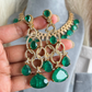 Amy Doublet Necklace Set - Green