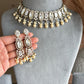 Gitali Polki Kundan and AD Choker Set - White