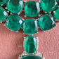 Anvi AD Doublet Layered Necklace Set - Dark Green