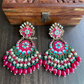 Rashmi meenakari earrings - Pink