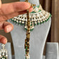 Nivaan Polki Kundan Bridal Choker Set - Green