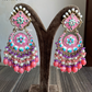 Rashmi meenakari earrings - Light Pink