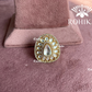 Angana polki kundan ring  (SG-046) - White