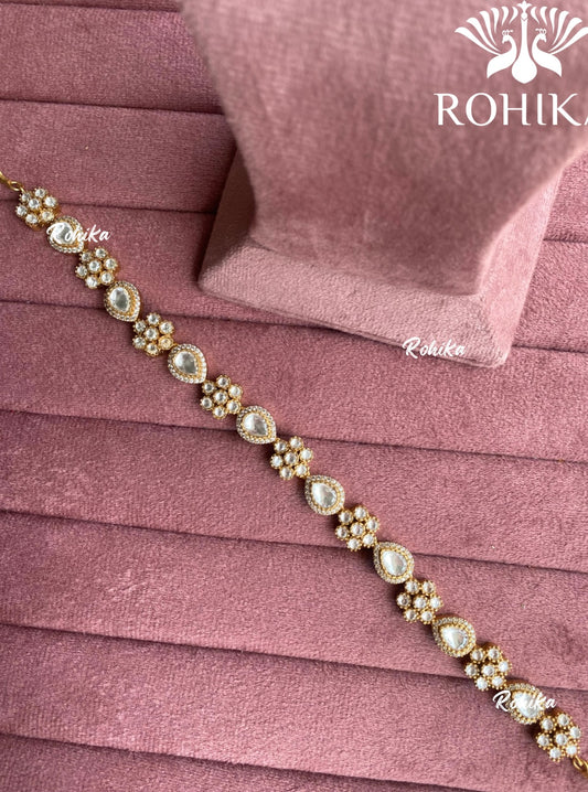 Kesha polki kundan sheeshphool (SP-012)- Golden