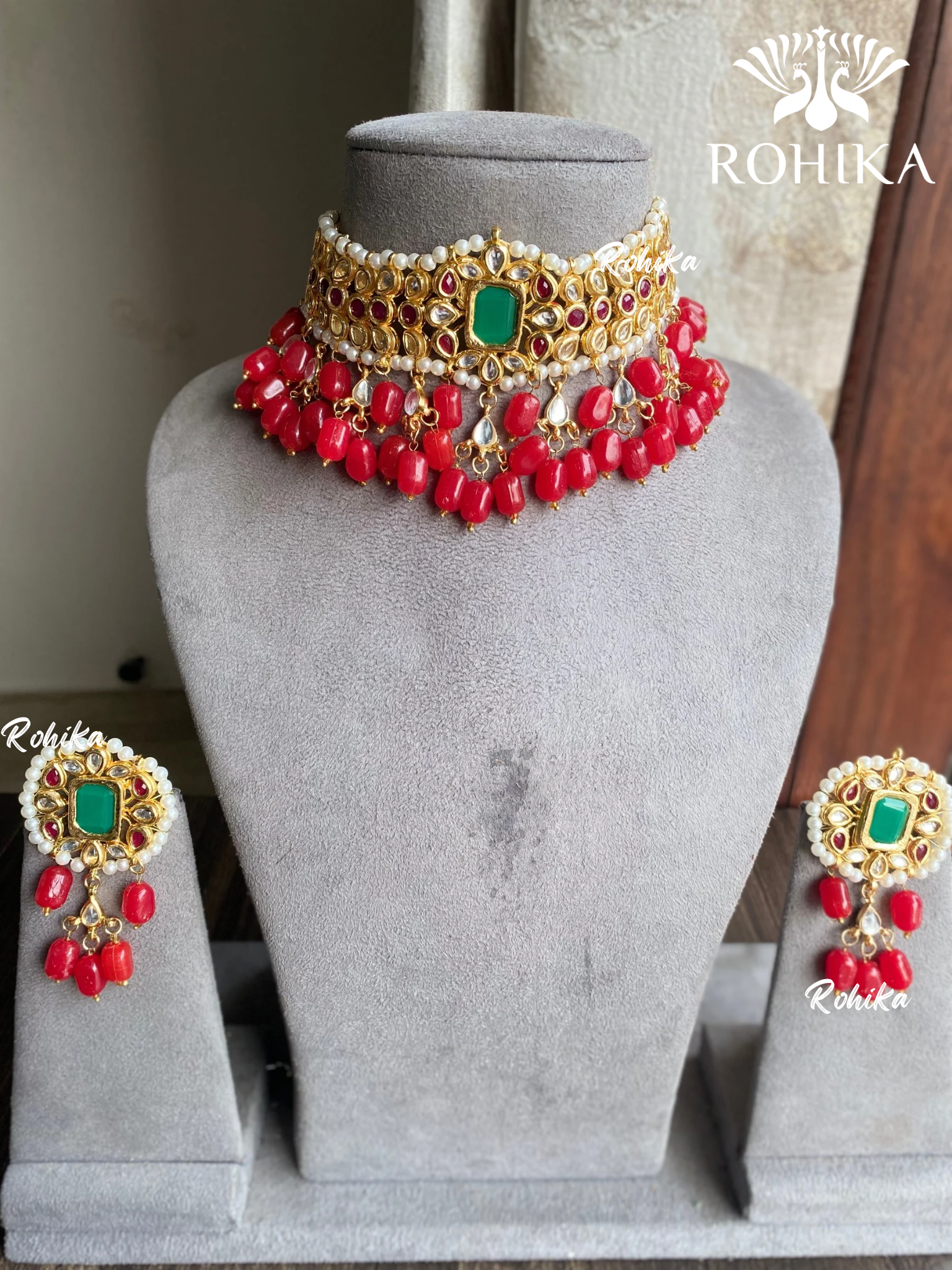 Harsh choker set - Red