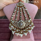 Bandini polki kundan passa /jhoomer (009) - White & pink 