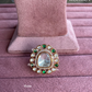 Angana polki kundan ring (SG-063) - Green