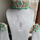 Gahana victorian choker set -  Mint Green