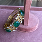 Diksha double moisanite bracelet - Dark green