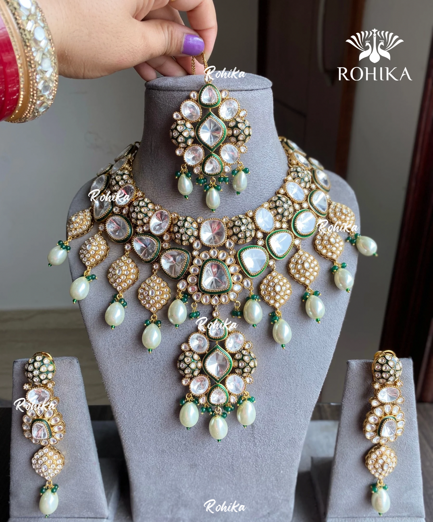 Vaani bikaneri kundan bridal necklace set