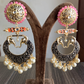 Gaja meenakari earrings - Black